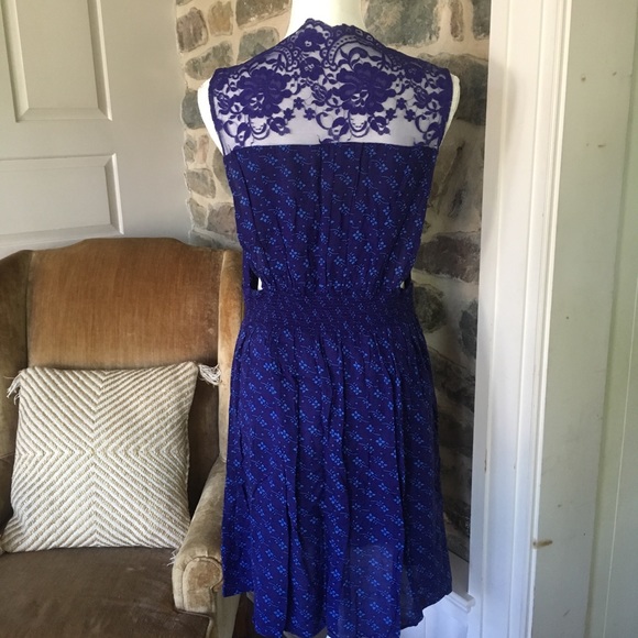 🌟 Free people floral lace open side dress large - Picture 4 of 8